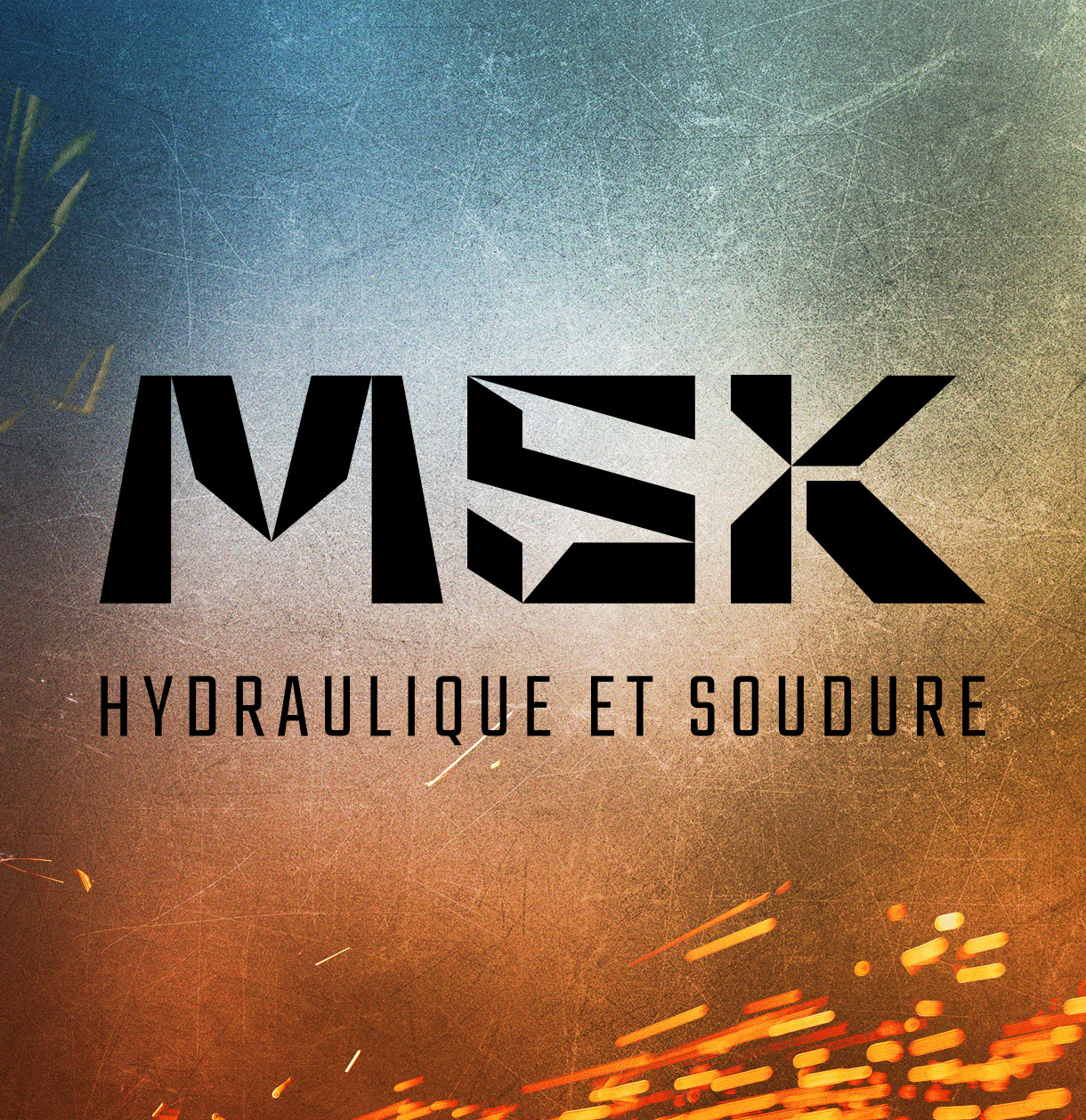 Création d'un logo pour MSK Hydraulique et Soudure par Aura Studio Créatif