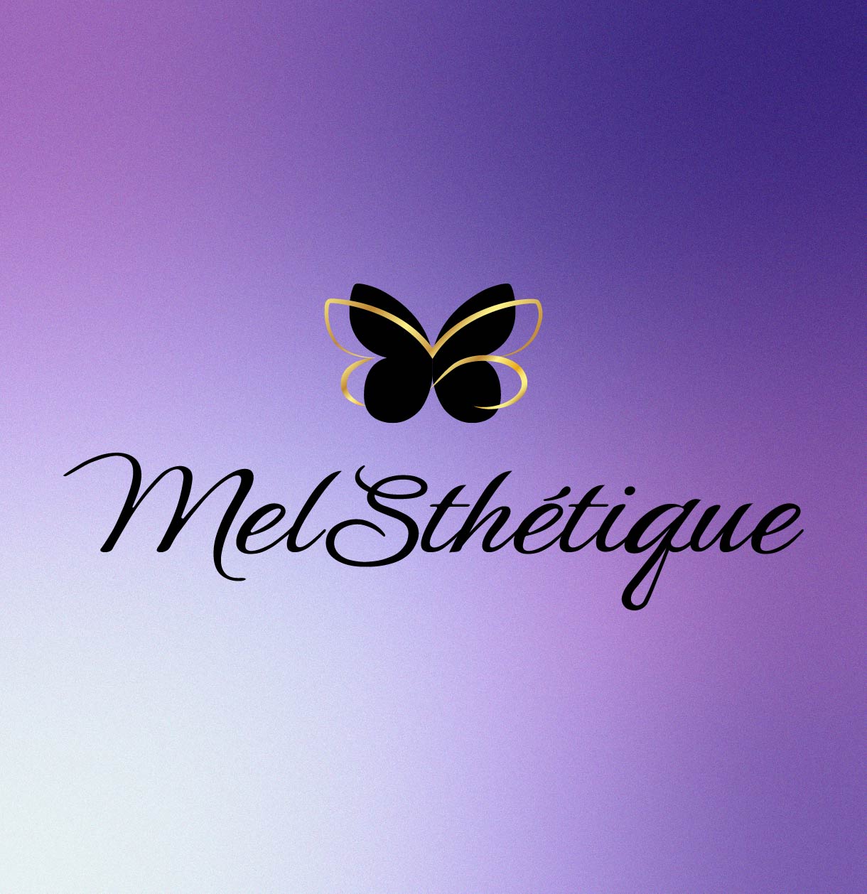 Création d'un logo pour MelSthétique par Aura Studio Créatif